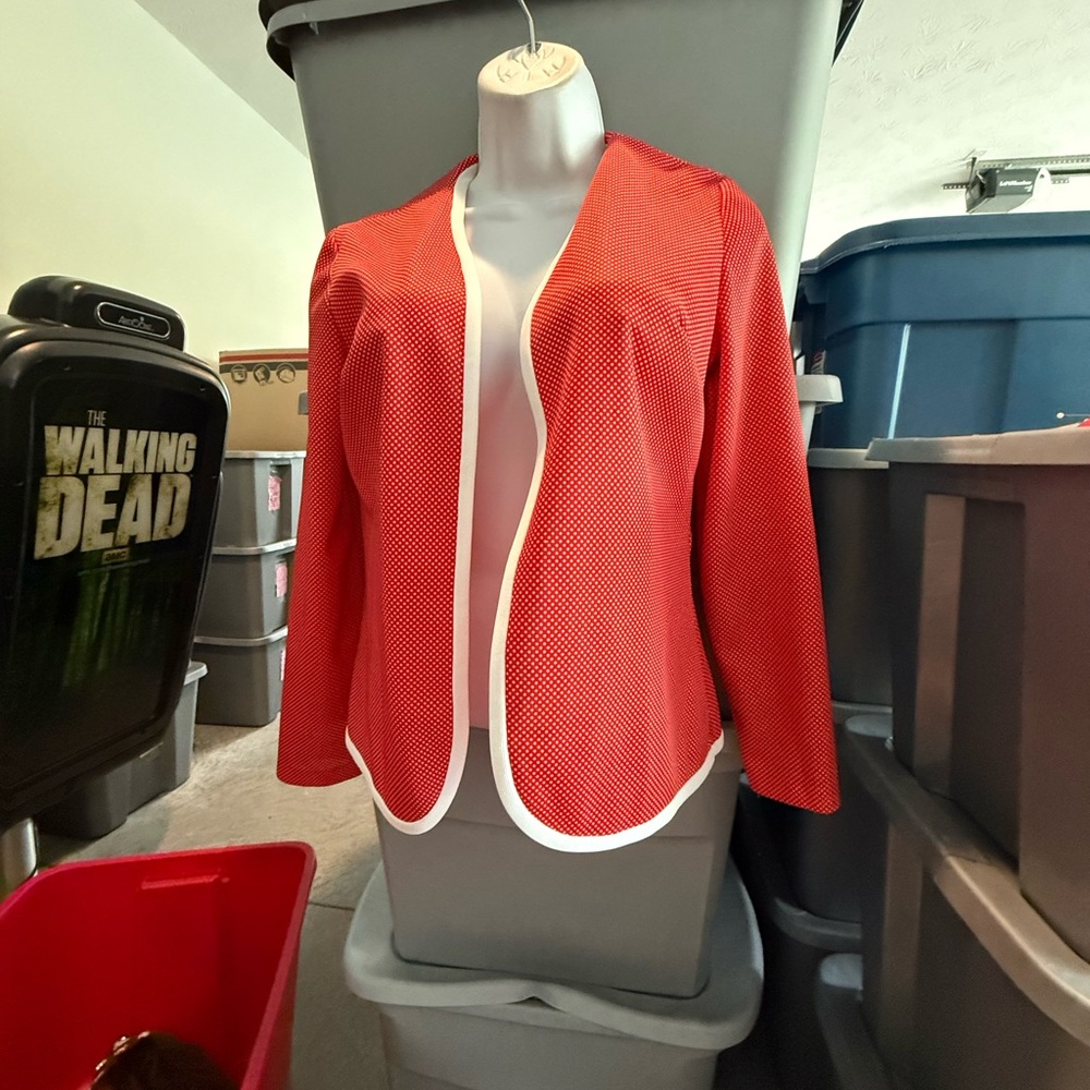 Women's Red Jacket with White Trim p27